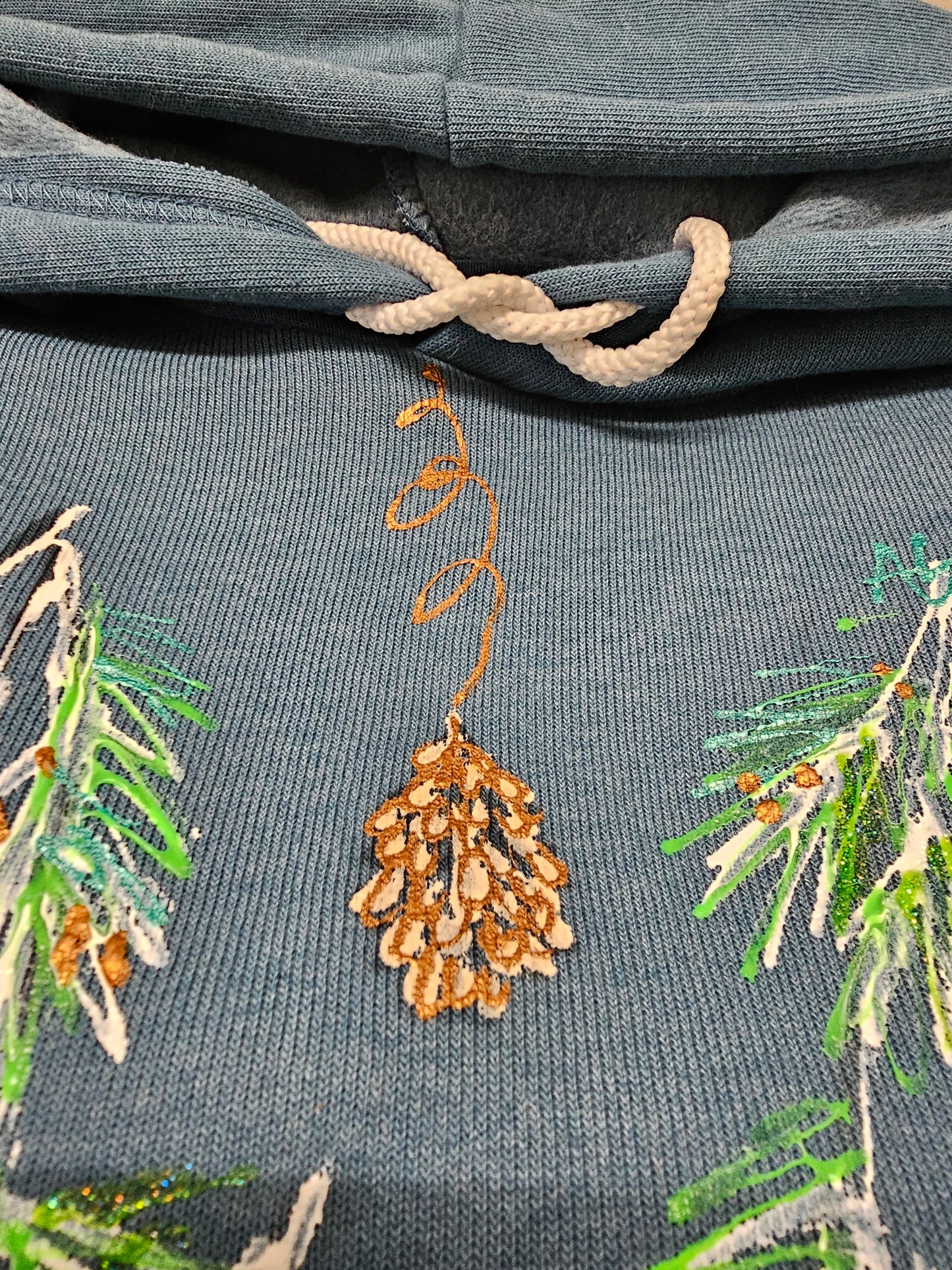 Spruce Tip Necklace Sweatshirt By Bella Art To Wear