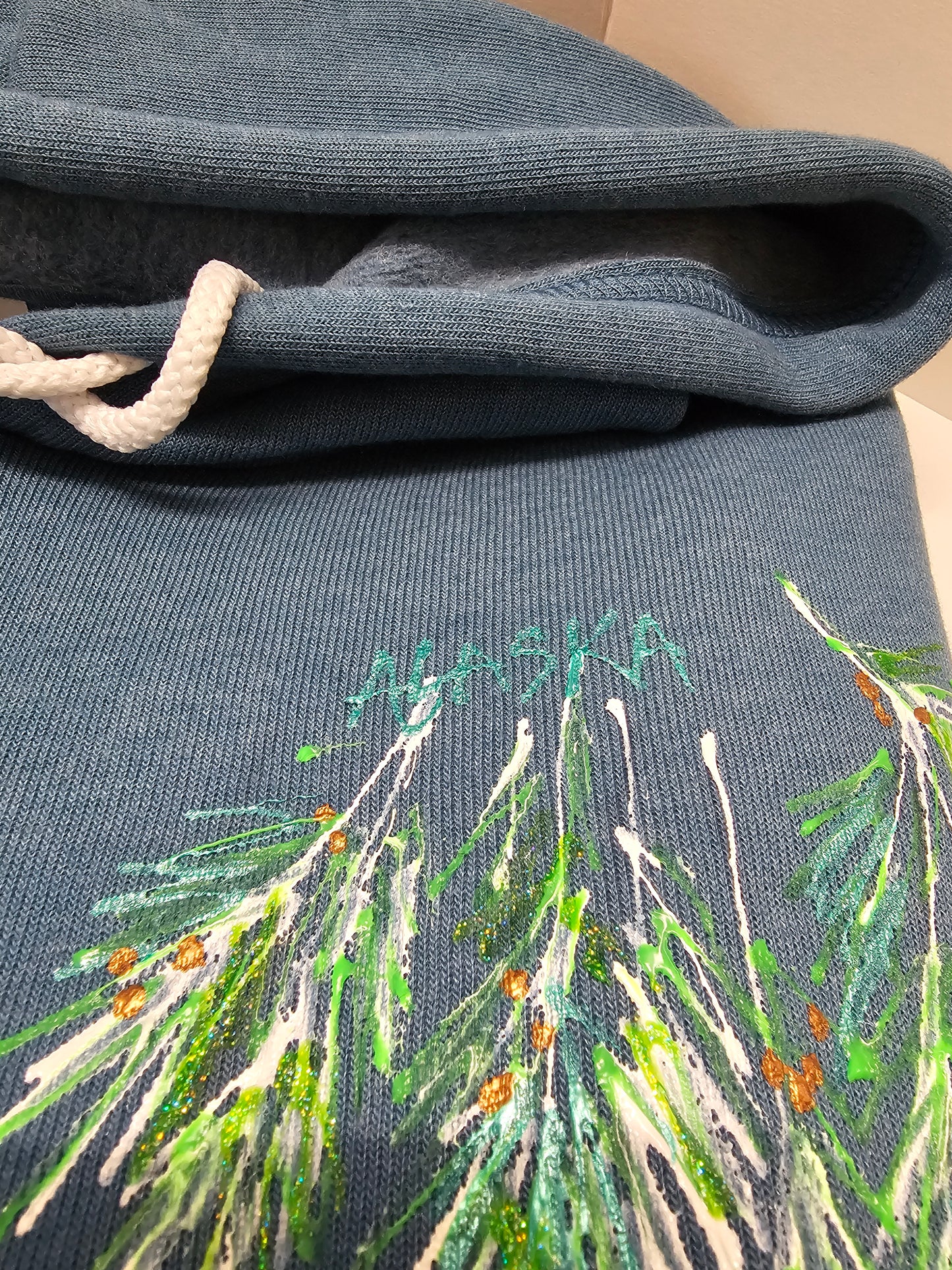 Spruce Tip Necklace Sweatshirt By Bella Art To Wear