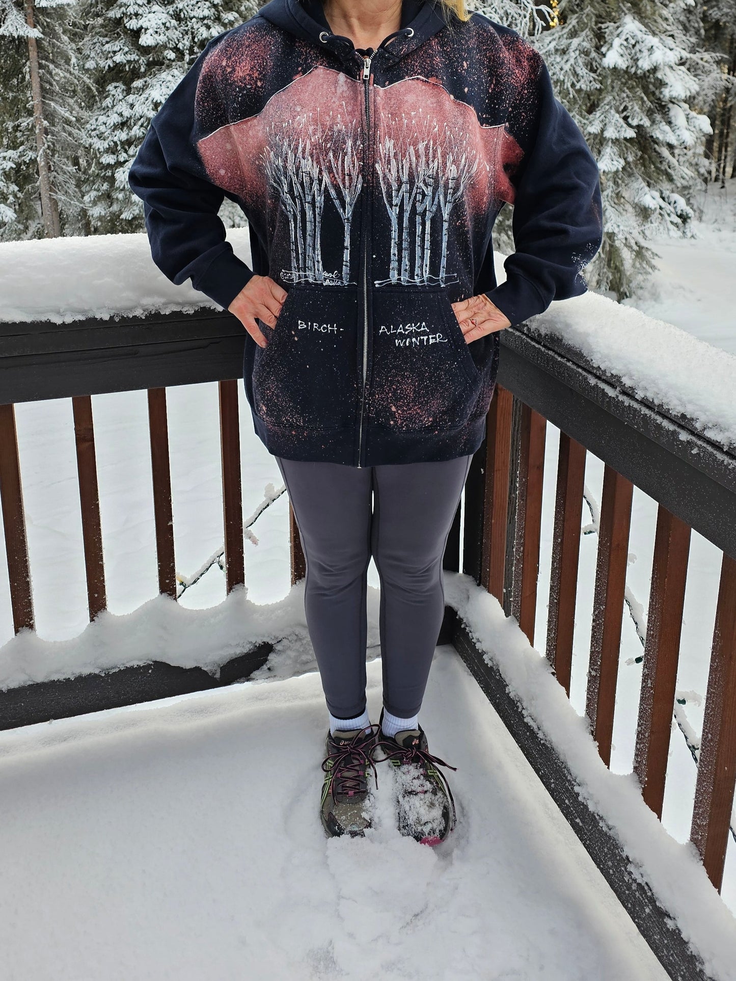 Birch Tree Sweatshirt By Bella Art To Wear