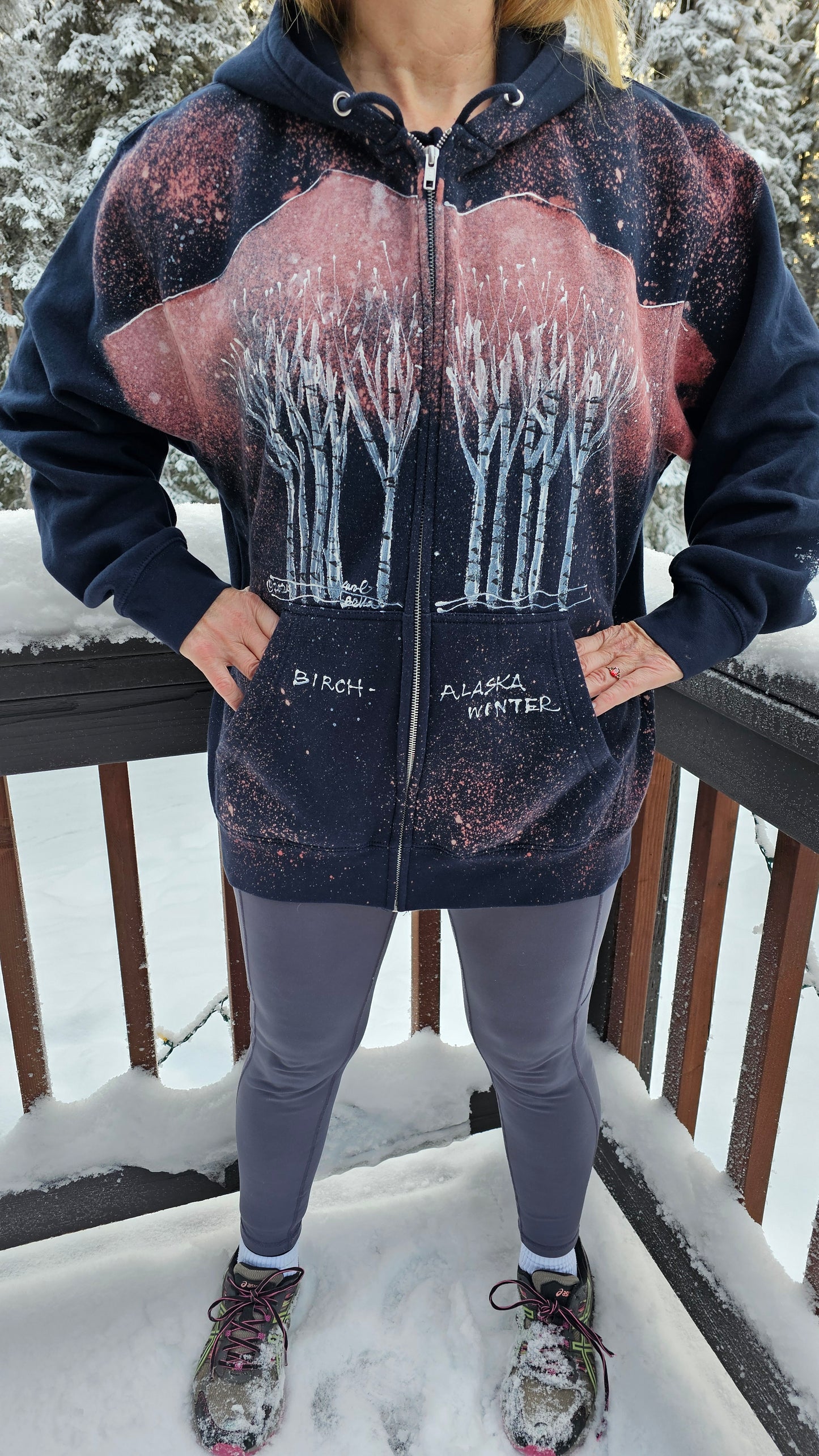 Birch Tree Sweatshirt By Bella Art To Wear