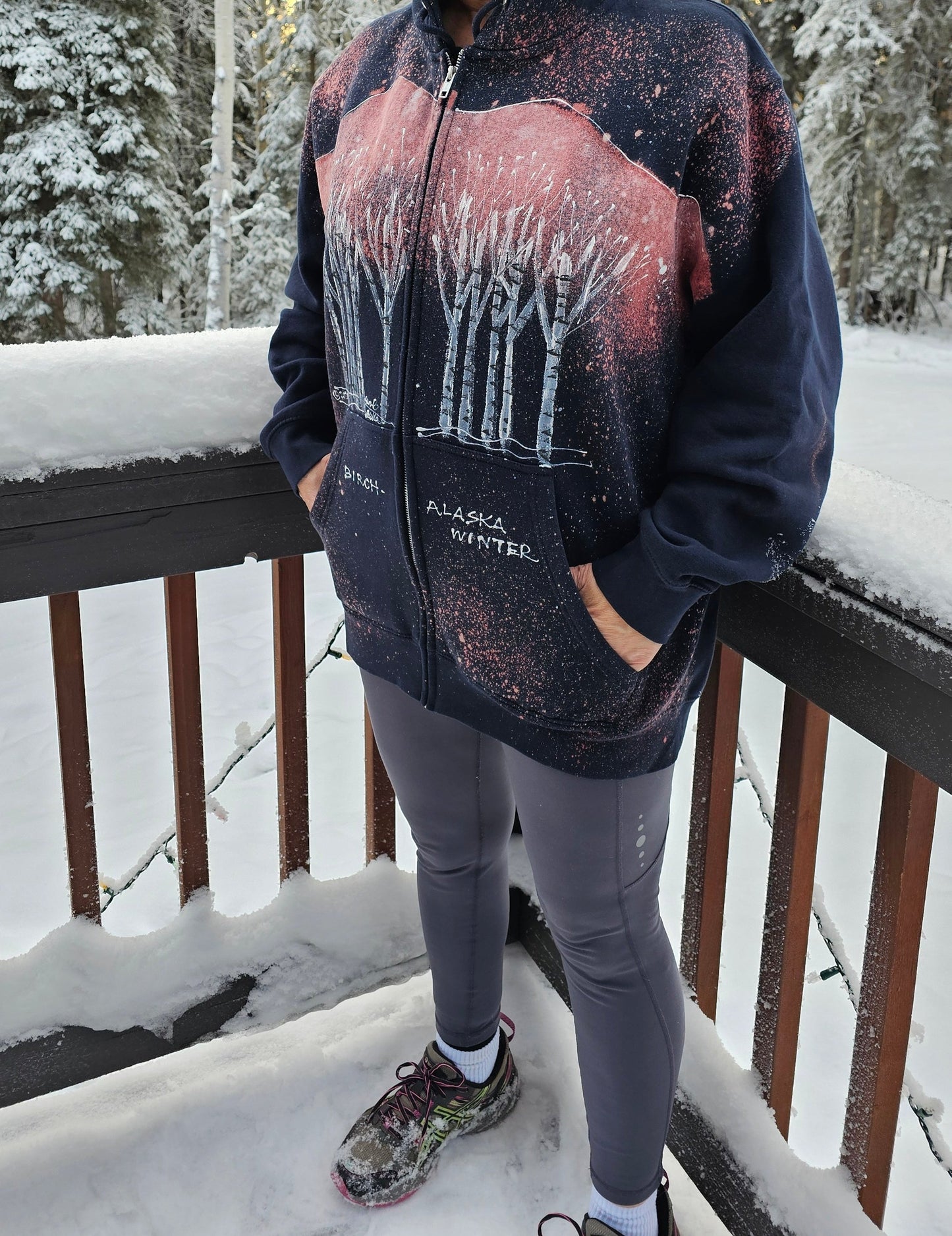 Birch Tree Sweatshirt By Bella Art To Wear
