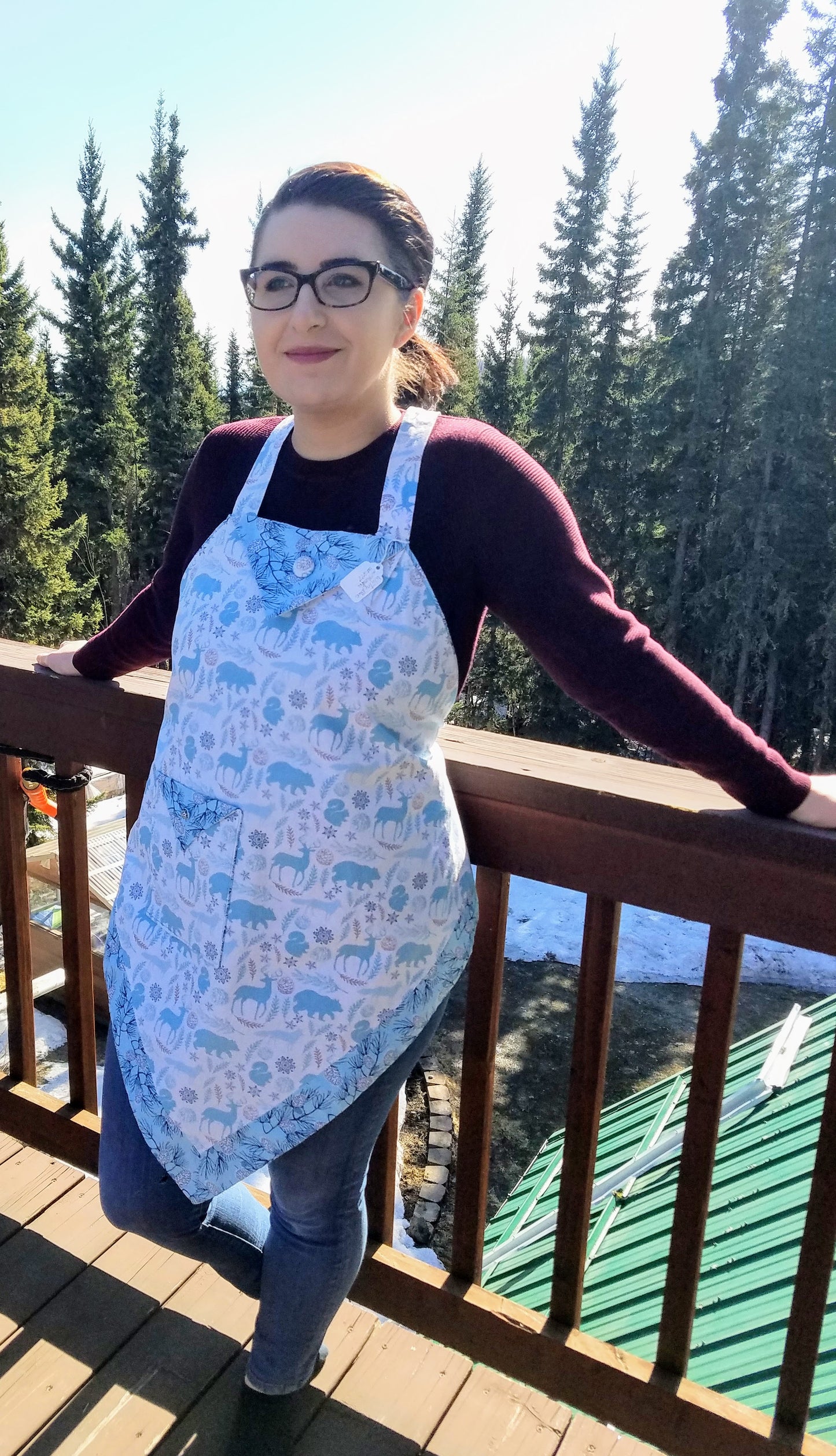 Walking Around With Alaskan Moose Apron By Artful Kitchen Wear