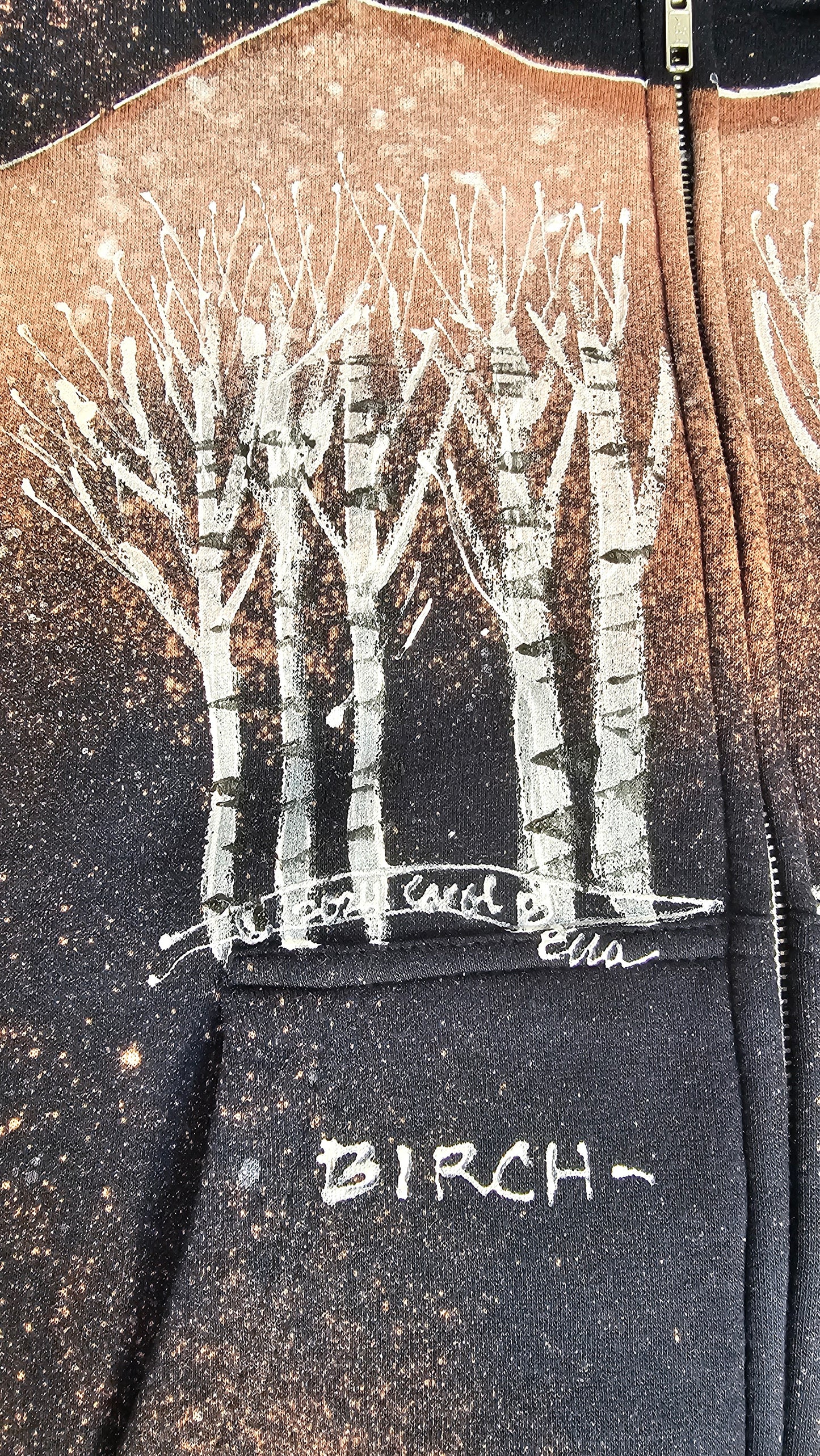 Birch Tree Sweatshirt By Bella Art To Wear
