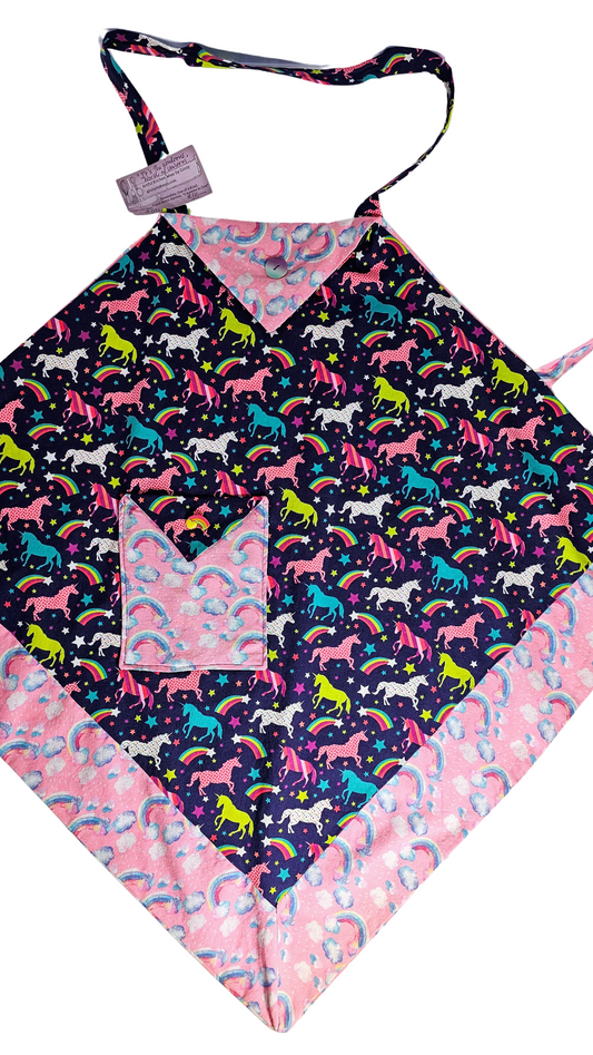 It's A Wondrous World Of Unicorns Apron By Artful Kitchen Wear