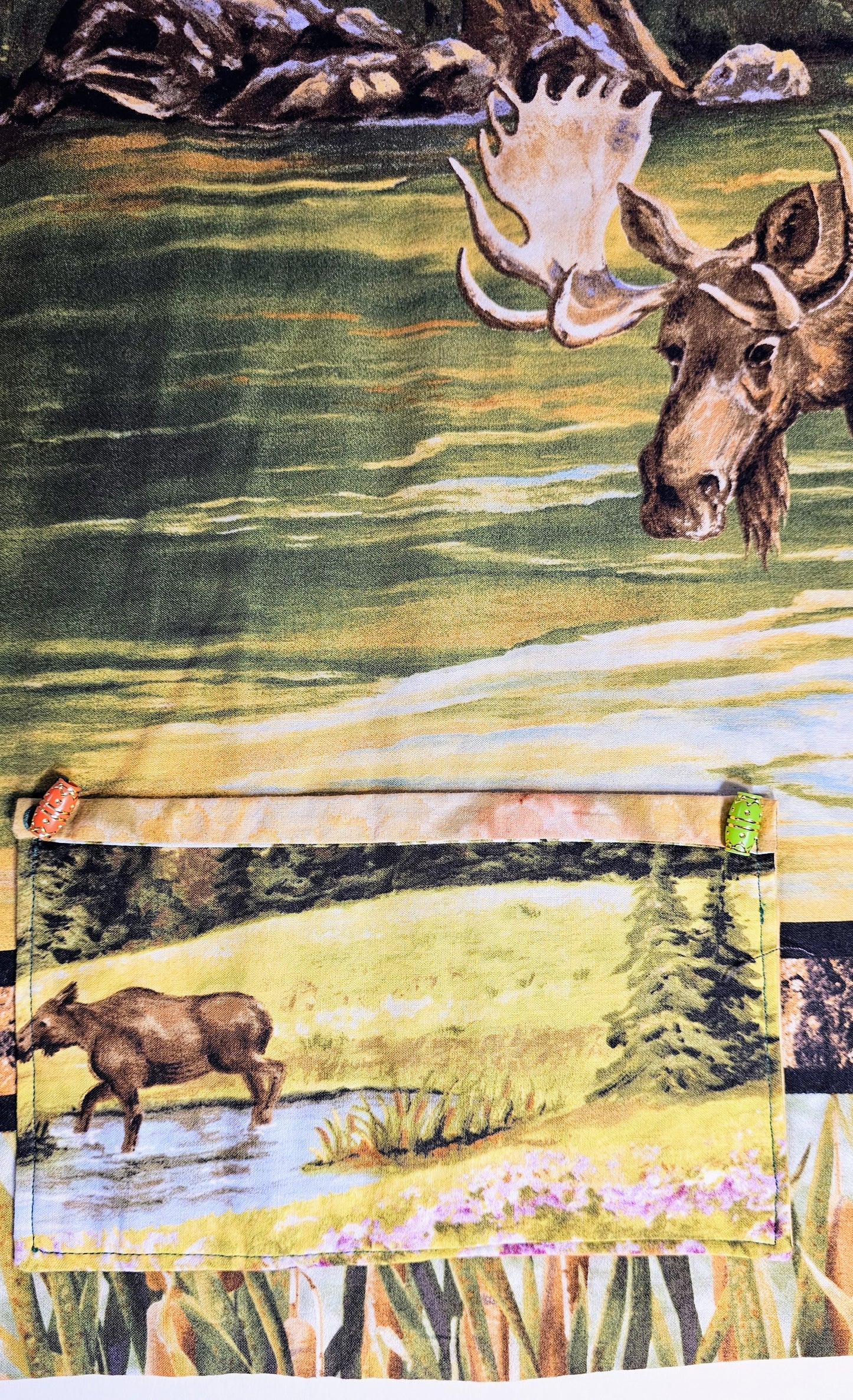 Moose On The Loose Apron By Artful Kitchen Wear