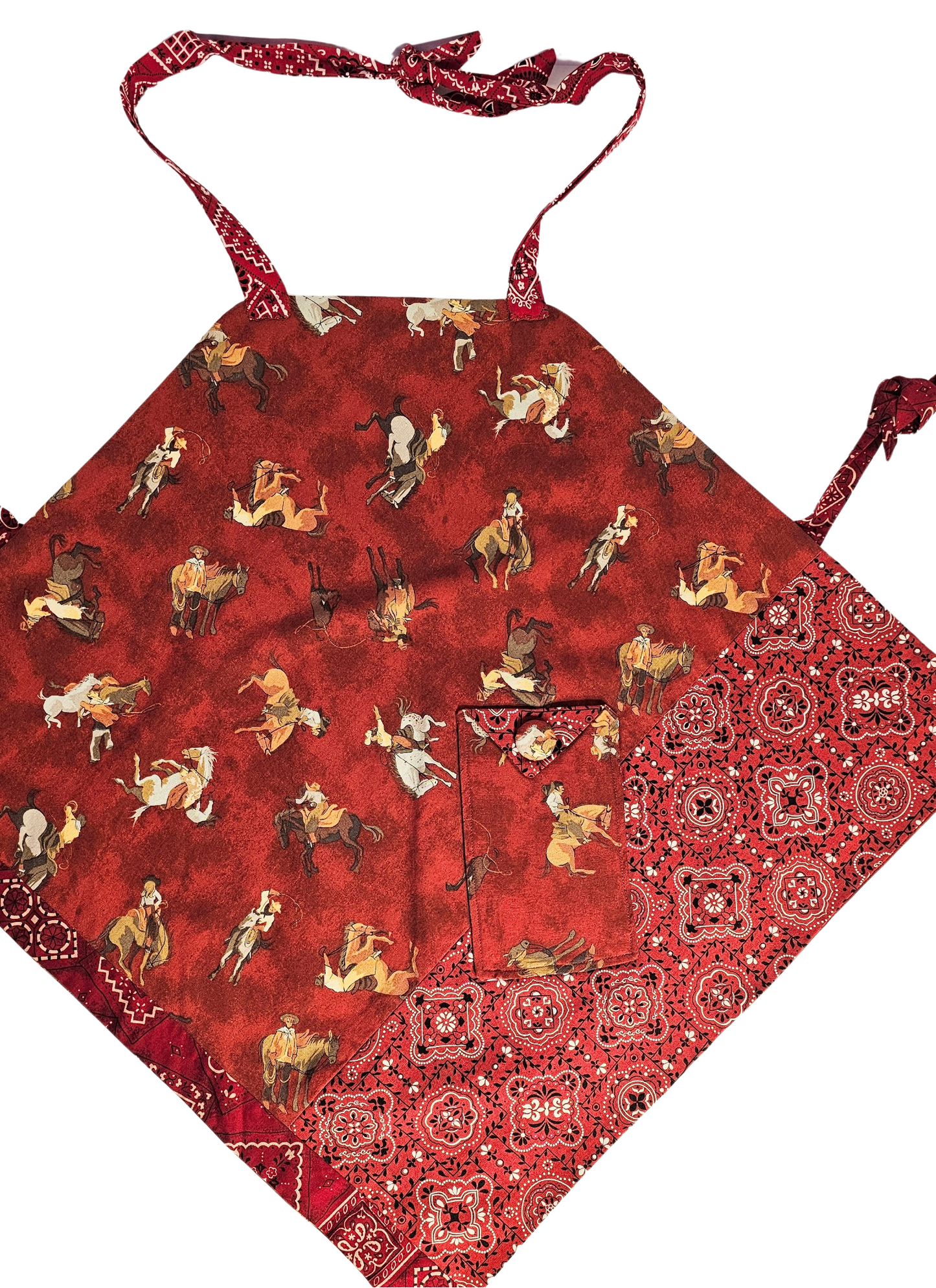 Riding The Range Youth Apron By Artful Kitchen Wear