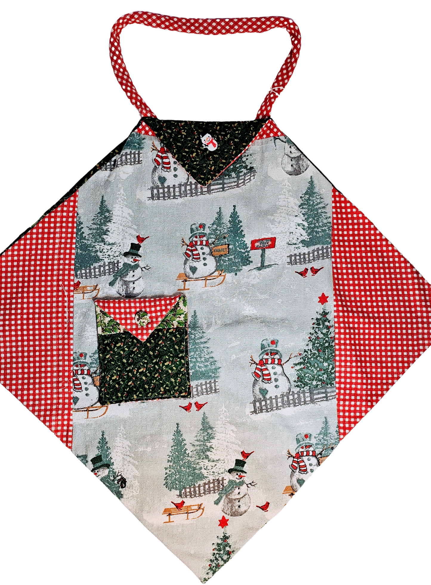 Snowman And Snowladies Love Alaska Apron By Artful Kitchen Wear