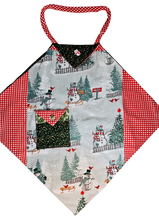 Snowman And Snowladies Love Alaska Apron By Artful Kitchen Wear