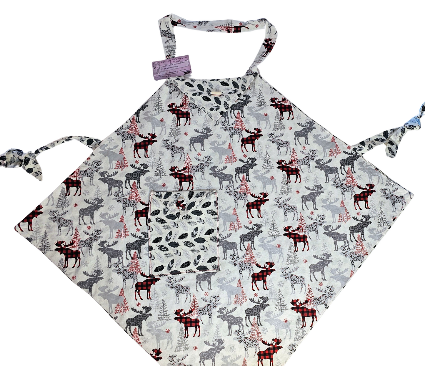 Walking Around With Alaskan Moose Apron By Artful Kitchen Wear