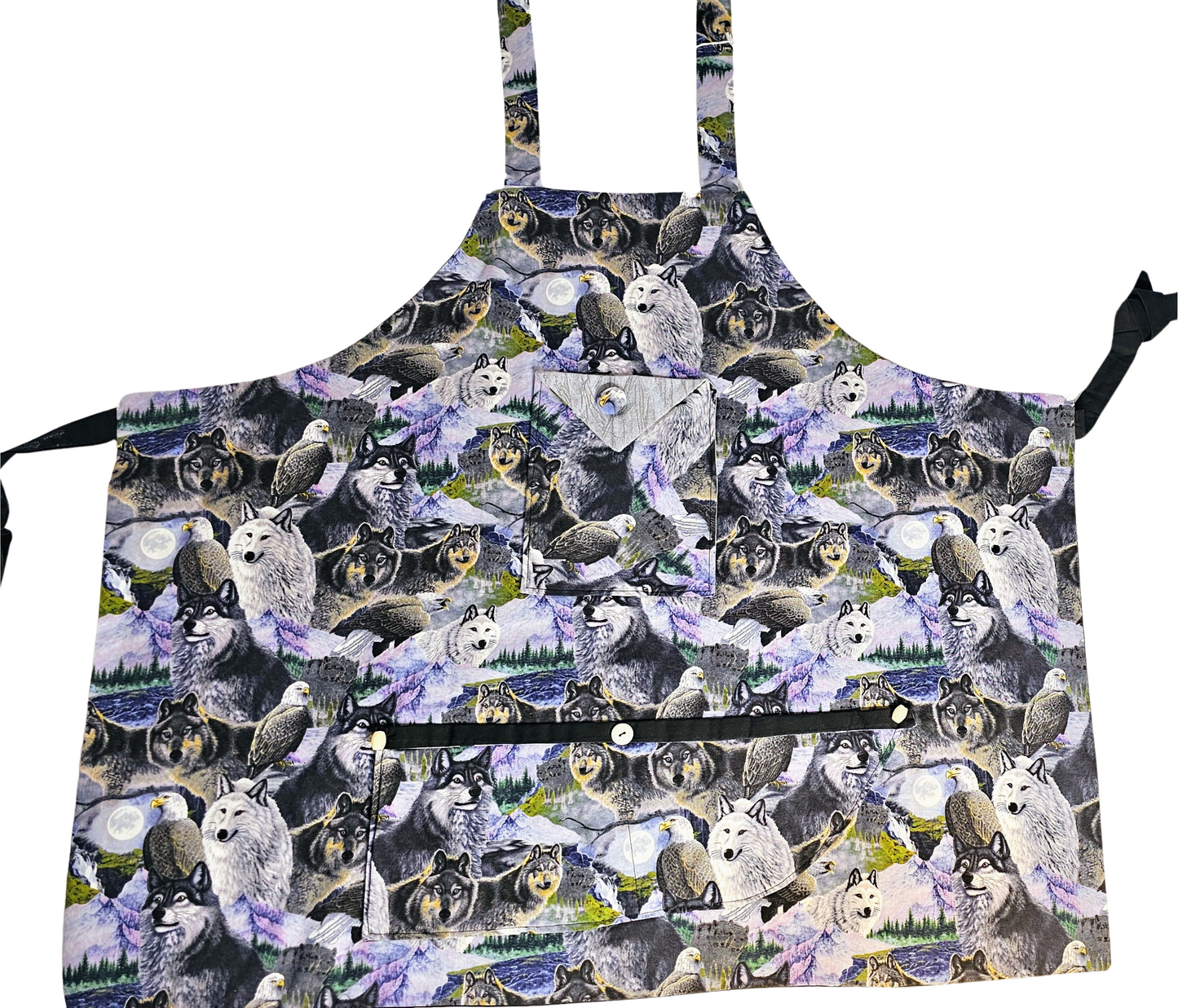 Wolves And Eagles Of Alaska Apron By Artful Kitchen Wear
