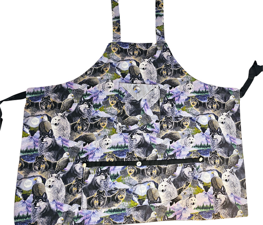 Wolves And Eagles Of Alaska Apron By Artful Kitchen Wear