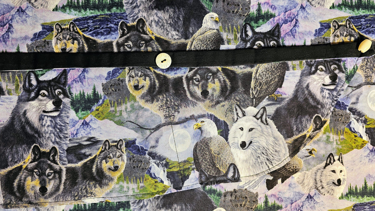 Wolves And Eagles Of Alaska Apron By Artful Kitchen Wear