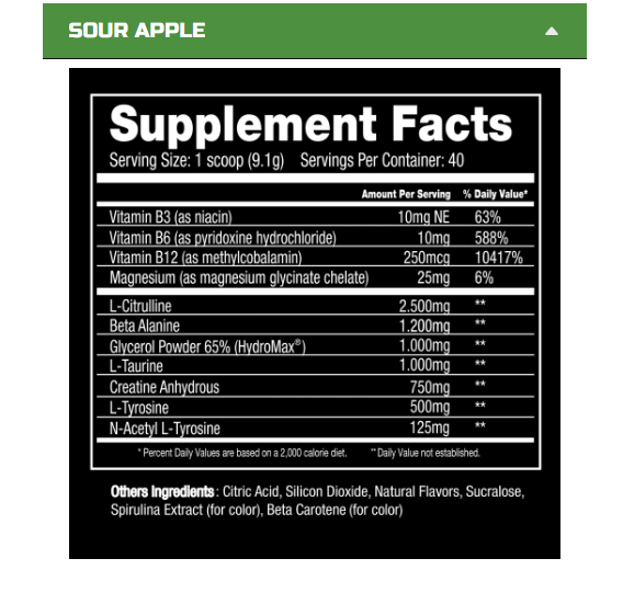 Project #1 AMP-Nox Pump Pre-Workout