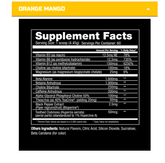 Project #1 Quantum-X Stim Pre-Workout