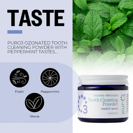 PureO3 Ozonated Tooth Cleaning Powder